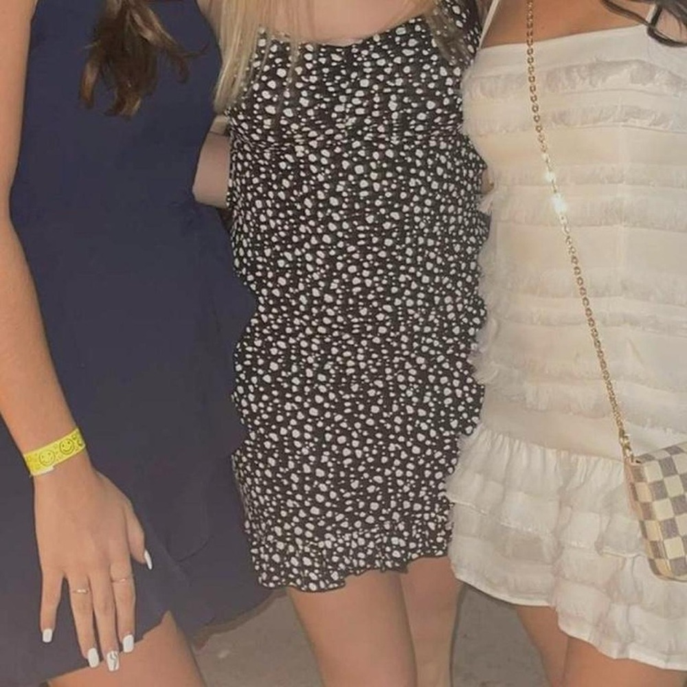 PrettyLittleThing Black and White Mini Dress